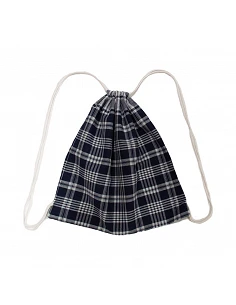 Blue Herbal Checkered Backpack 2