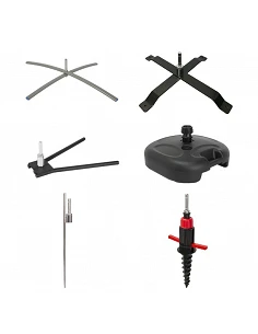 Bases pour drapeau en forme...