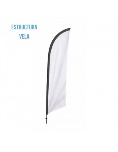 Estructura flag banner Vela