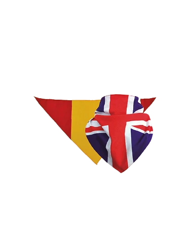 Lenços países Espanha e Inglaterra