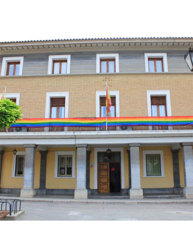 Bandera a metros arcoíris LGTB 80 cm