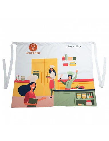 Extra Long Sublimated Waiter Apron