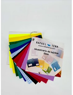 Campionario di tessuti lisci