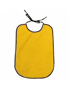 Babero liso algodón adulto