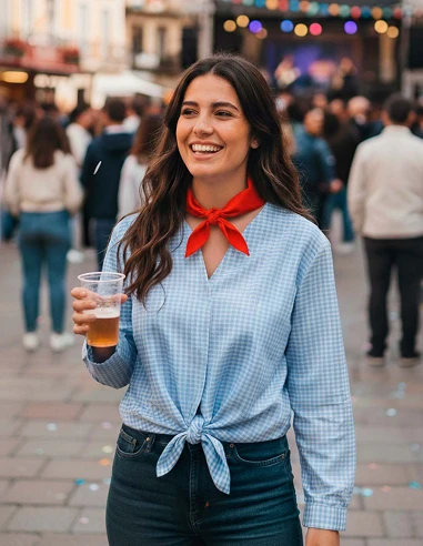 Karnón Vichy Blouse