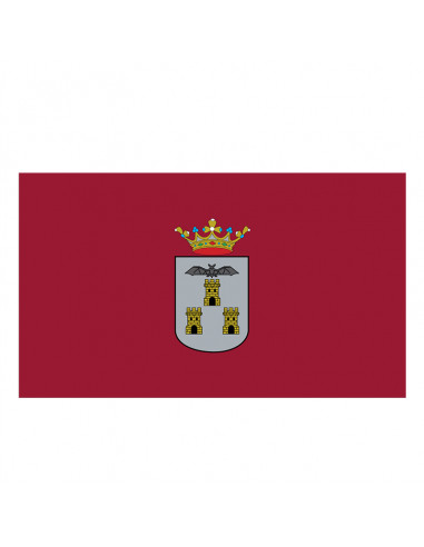 Bandera Albacete con anillas y refuerzo