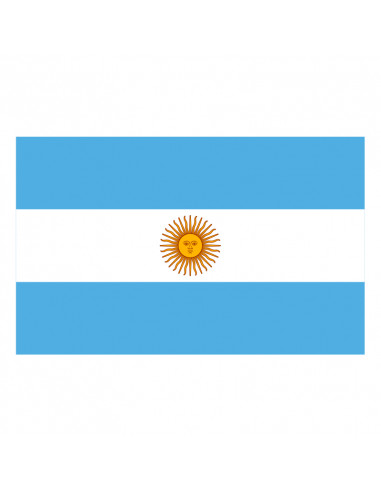Bandera Argentina con anillas y refuerzo