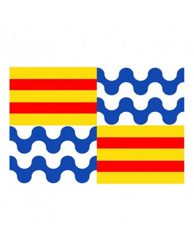 Bandera Badalona con anilla y refuerzo