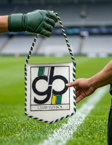 Gallardete sublimado con cordón seda