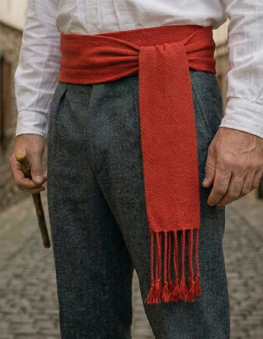 Acrylic Fringed Belt