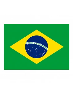 Bandera Brasil con anillas...