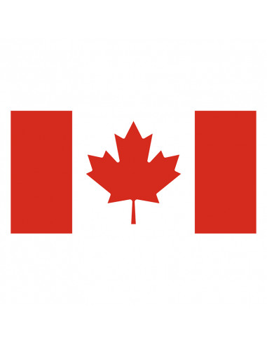 Bandera Canadá con anillas y refuerzo