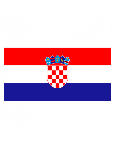 Bandera Croacia con anillas y refuerzo