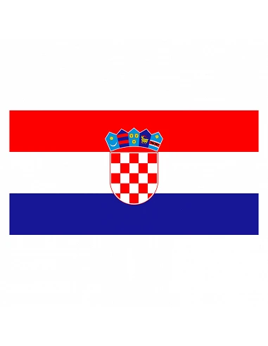 Bandera Croacia con anillas y refuerzo
