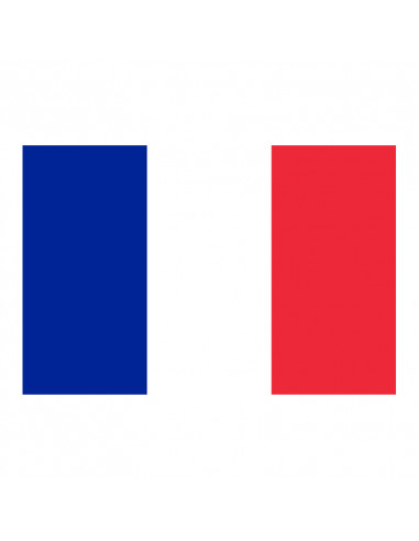 Bandera Francia con anillas y refuerzo