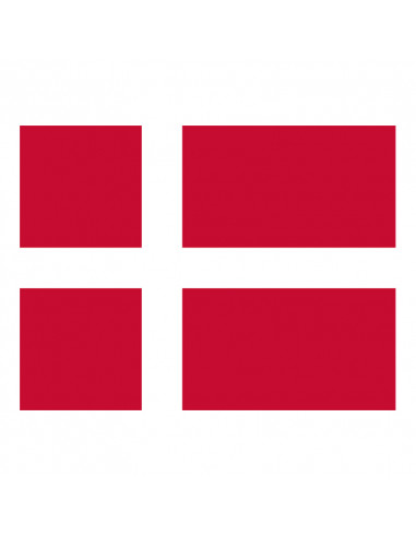 Bandera Dinamarca con anillas y refuerzo