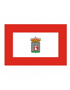 Bandiera Gijón con anelli e...