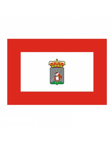 Bandera Gijón con anillas y refuerzo