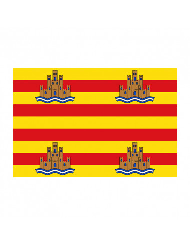 Bandera Ibiza con anilla y refuerzo