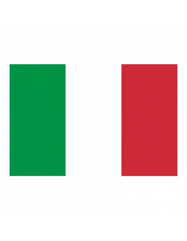 Bandiera Italia con anelli e rinforzo