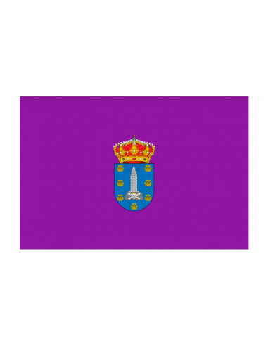 Bandera La Coruña con anillas y refuerzo