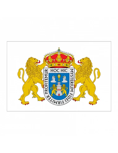 Bandera Lugo con anillas y refuerzo