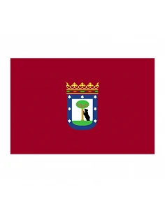 Bandera Madrid con anillas...