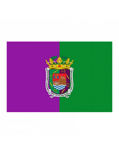 Bandiera Malaga con anello e rinforzo