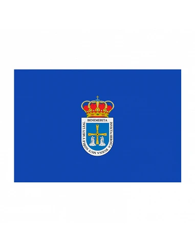 Bandera Oviedo con anillas y refuerzo