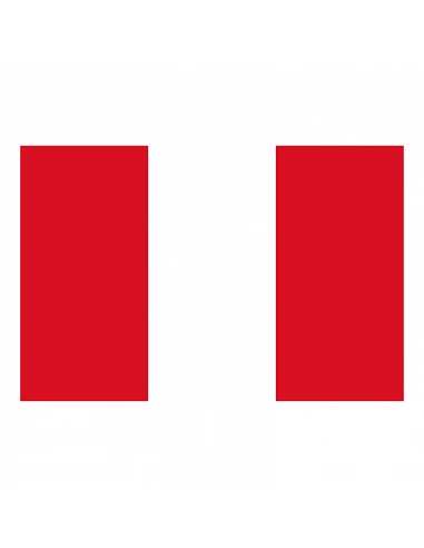 Bandeira Peru com argolas e reforço