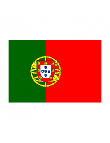 Bandera Portugal con anillas y refuerzo